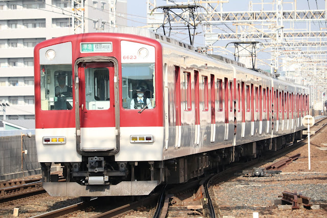 近鉄南大阪線今川駅6620系(6623F) 準急橿原神宮前行き