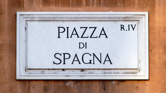 Foto da Piazza di Spagna em Roma, na Itália