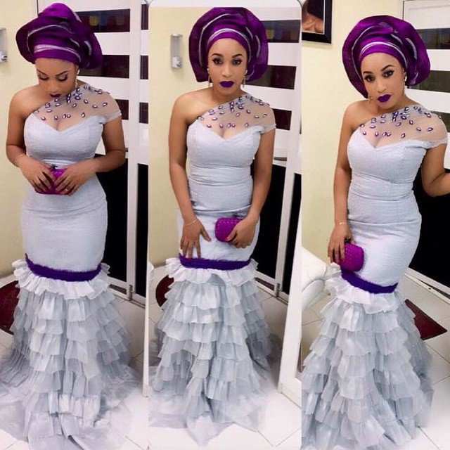 2015 Aso Ebi Styles: Beautiful Lace Style You Love To Rock