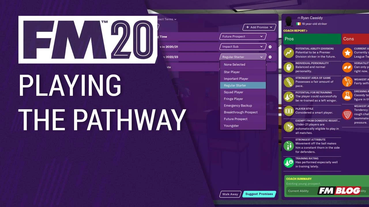 FM20 New Features - Playing The Pathway