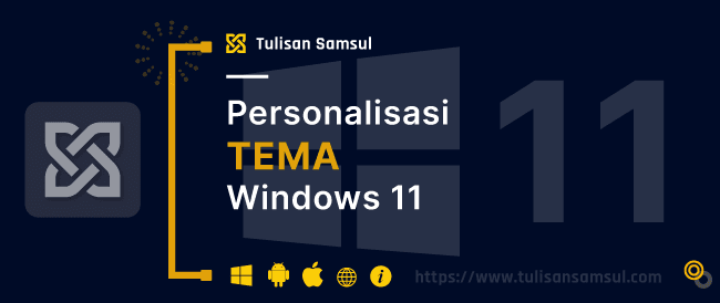 cara menggunakan tema untuk mempersonalisasi desktop di Windows 11