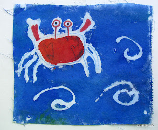 Kids Art: Pate Batik Tide Pool Flag