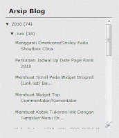 cara membuat scroll pada widget archive blogger