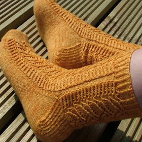 Hand knitted socks