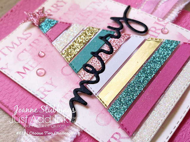 Jo's Stamping Spot - Just Add Ink Challenge #632 floating strips using Stitched Triangles dies by Stampin' Up!