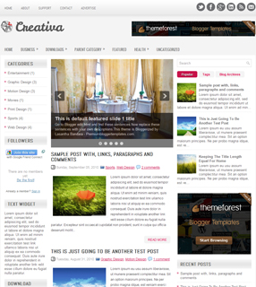 Creativa Blogger Theme