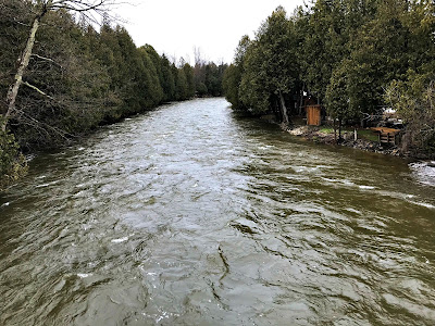 April 25, 2018 Driving home past river swollen with snow melt