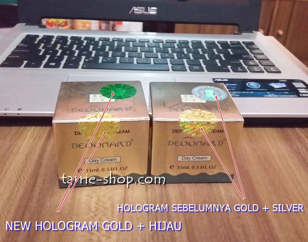 Hologram Original Deoonard Gold Silver Holo Silver Holo Hijau
