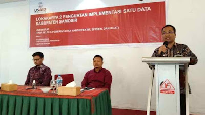 Bupati Samosir Buka Lokakarya Penguatan Implementasi Satu Data Kabupaten Samosir 