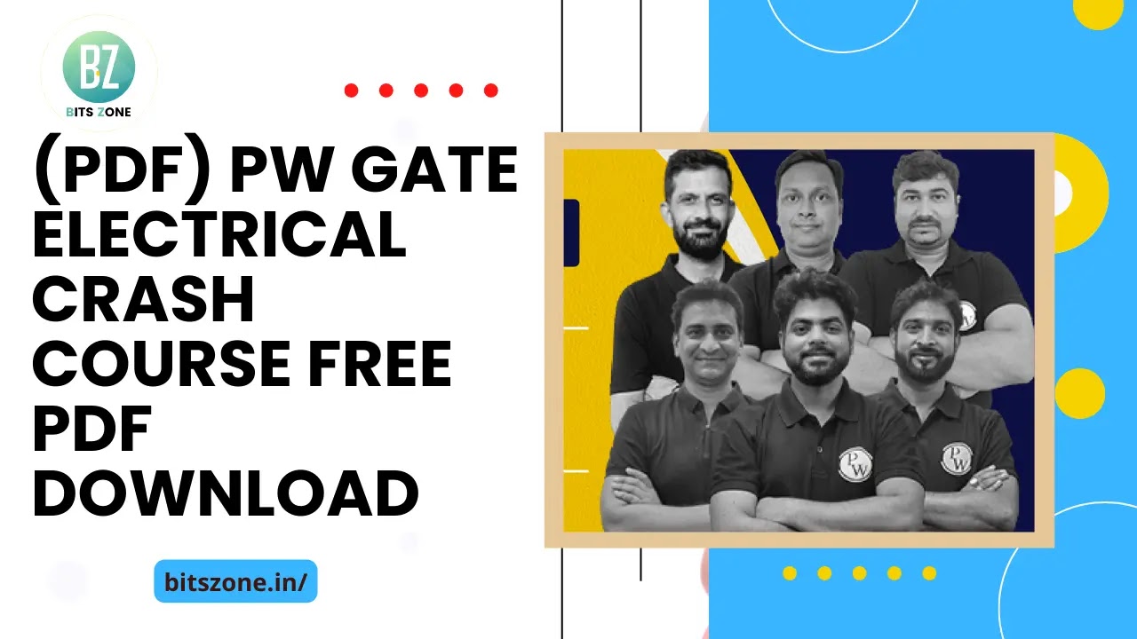 (Pdf) PW GATE Electrical Crash Course Free Pdf Download