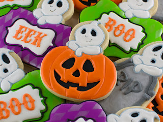 Halloween, Galletas Diversidad de Colores y Sabores