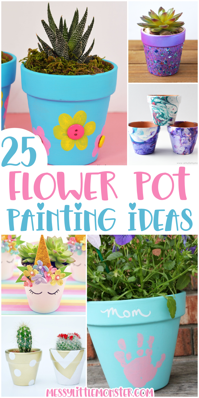 Flower pot painting ideas