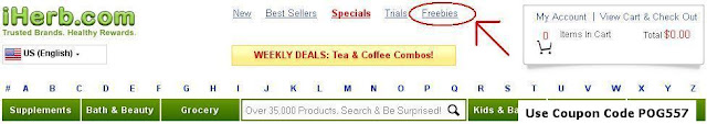 iherb freebies page