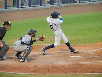 Isaias Velasquez scored three times on Monday including the tying and winning runs.  Photo by Jim Donten.