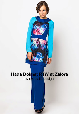 lace and printed design baju raya