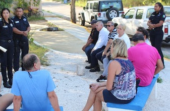 Policía municipal mantiene cercanía con la población a través de reuniones vecinales