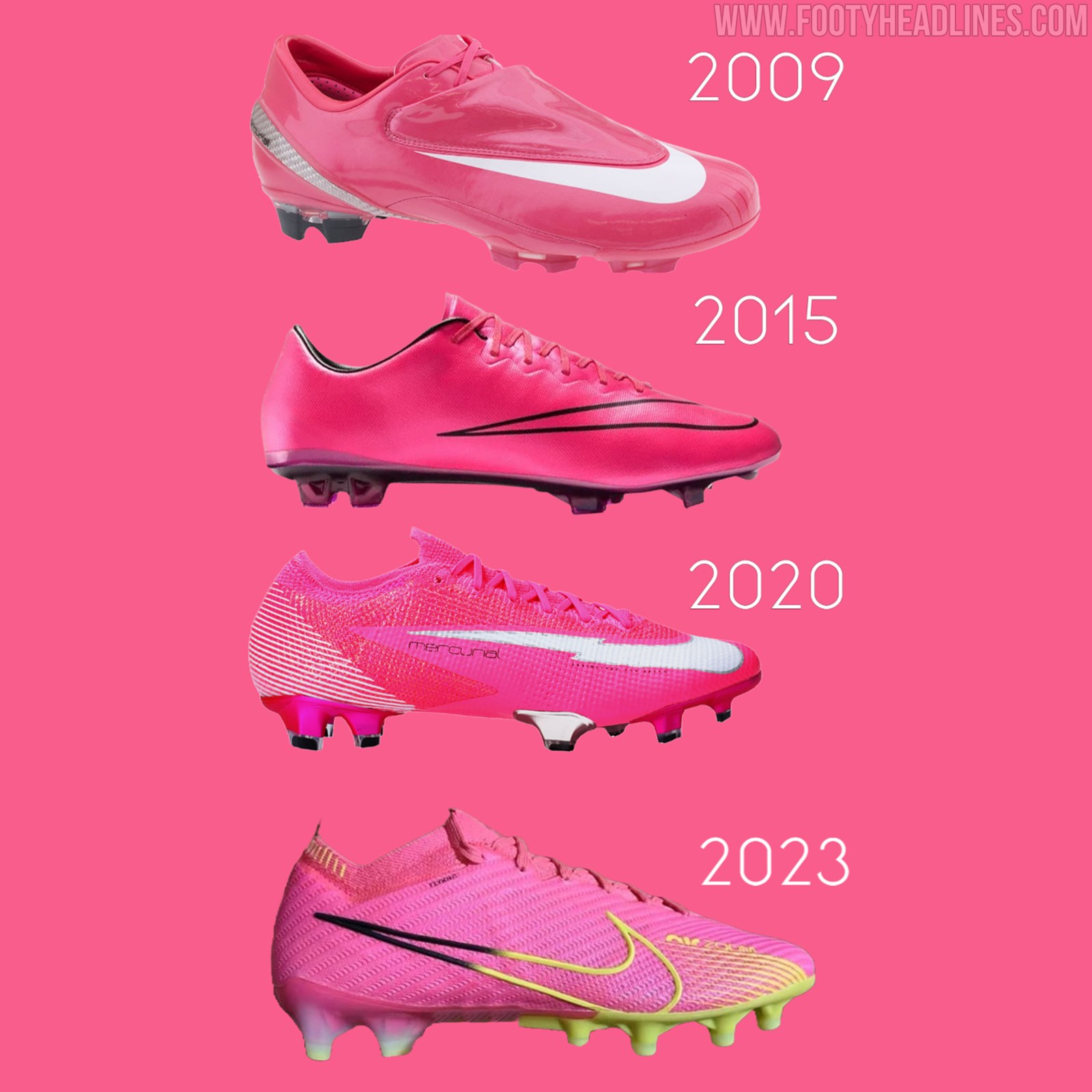 infierno Fuera Regulación Pink Nike Zoom Mercurial 2023 "Luminous Pack" Boots Leaked - Footy Headlines