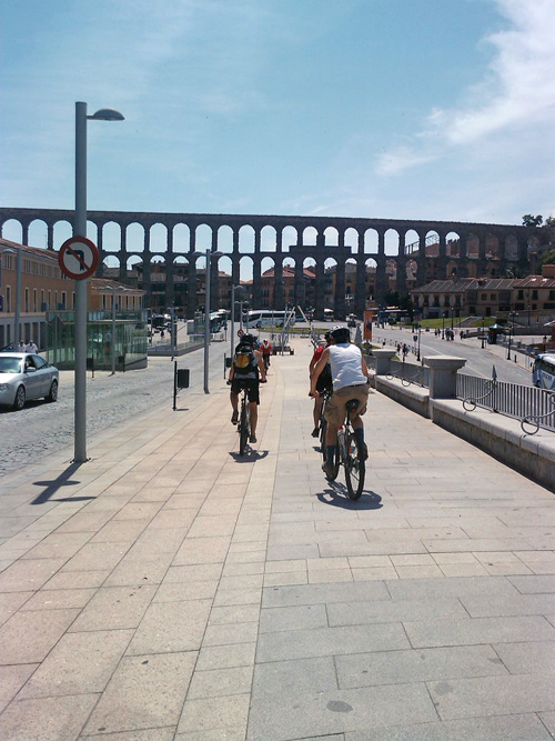 Ruta en bici de Cercedilla a Segovia, junio 2012