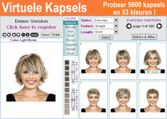 Virtuele kapsels: uw eigen haarmode voor 2007 genereren