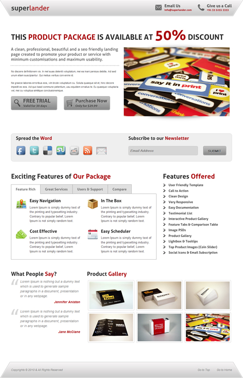 SuperLander Default Theme