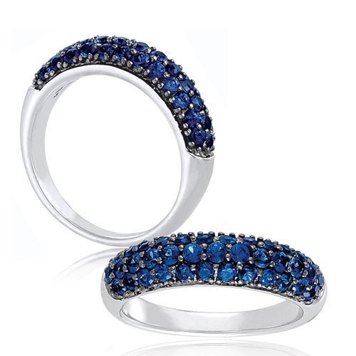 Lab-Created Blue Sapphire Ring