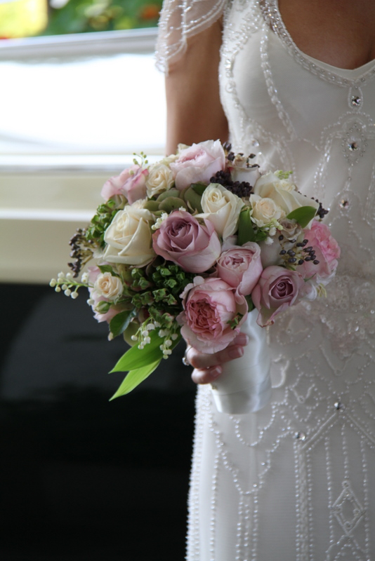 Joanne's gorgeous wedding bouquet was quite simply perfect with her 