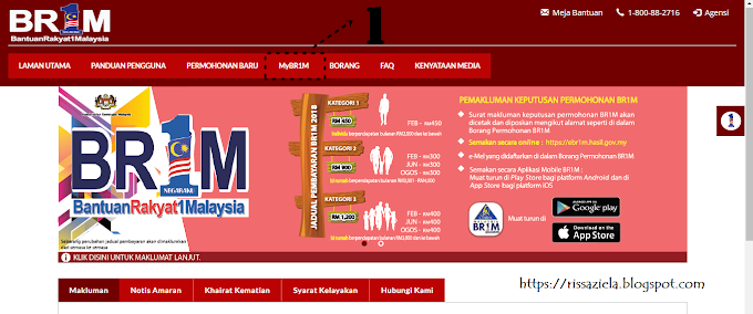 Cara kemaskini BR1M 2018 Bantuan Rakyat 1Malaysia