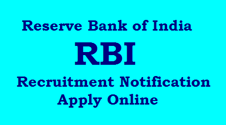 Reserve Bank of India Recruitment 2020