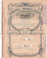 share of the Compañia Trasatlantica