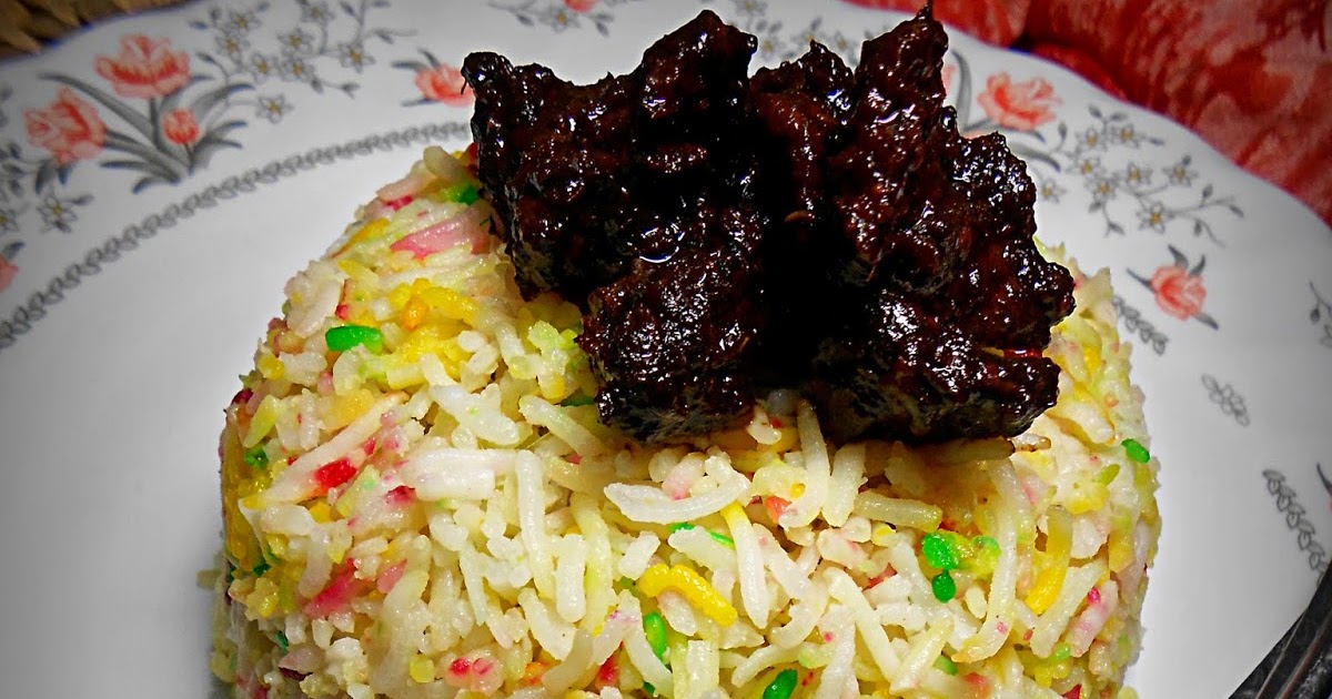 NASI MINYAK HUJAN PANAS & DAGING MASAK HITAM YANG SEDAP 