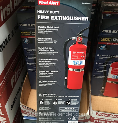 Keep your family safe with the First Alert Heavy Duty Fire Extinguisher FE3A40GRC