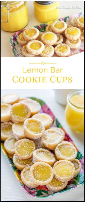 Lemon Bar Cookie Cups