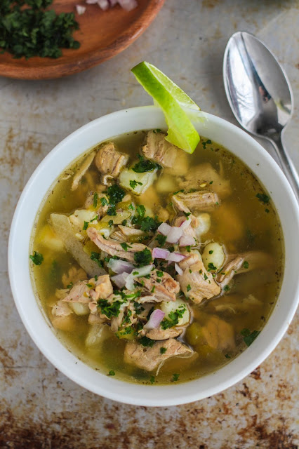 Slow Cooker Spicy Posole Verde | The Chef Next Door