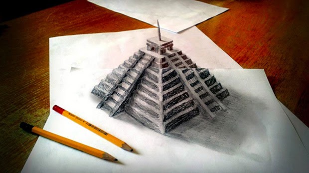 افضل 10 رسومات 3D المرسومة بقلم الرصاص 