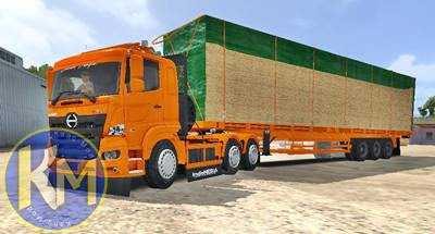 mod hino 500 trailer muatan triplek