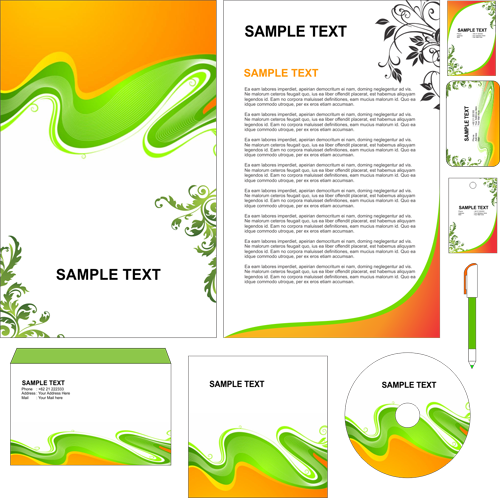 Contoh Simple Stationary Green (cdr Format)