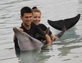 Novak Djokovic with Girlfriend