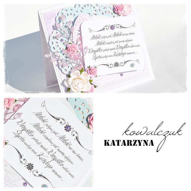 Kartka Ślubna scrapbooking