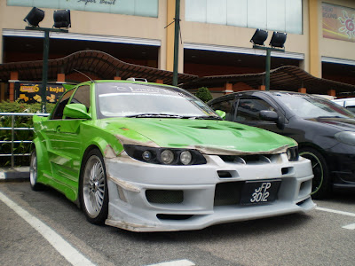 Proton Wira custom wide bodykit