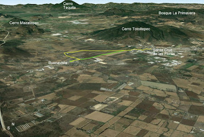 Senderismo rural - Mapa ruta Buenavista a Santa Cruz de las Flores 3D