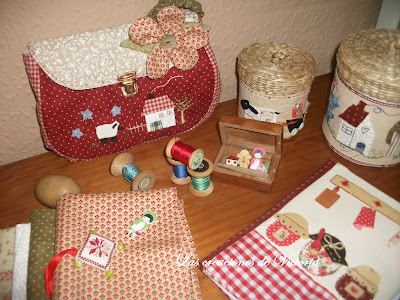 Las creaciones de Victoria. Patchwork. Neceser tela