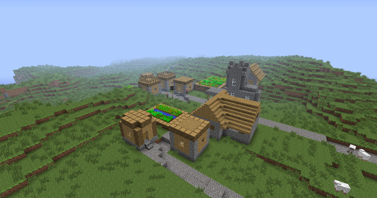 Minecraft Seeds: Witch Hut, Zombie Spawner, and Village 