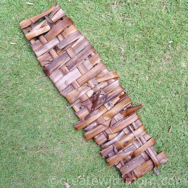 weaving coconut tree