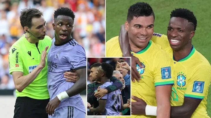 Vinicius Jr thanks Man United Casemiro after he urges La Liga to take ‘zero tolerance’ stance on racism