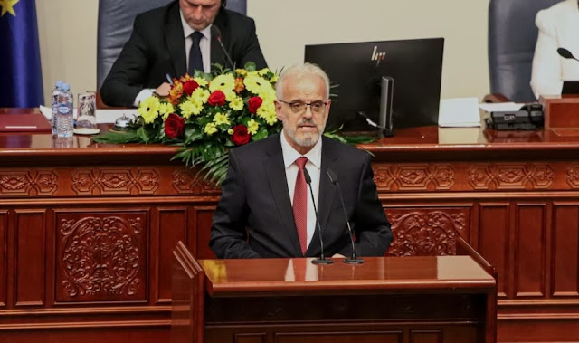 Talat Xhaferi in the Parliament of North Macedonia, January 28, 2024