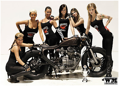 Girls with Honda Bike Wallpaper