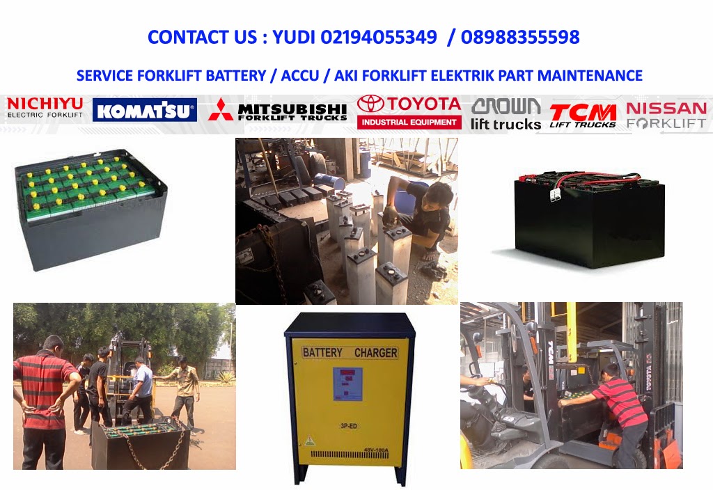 FORKLIFT BATTERY /ACCU /AKI FORKLIFT ELEKTRIK / ELECTRIC FORKLIFT 