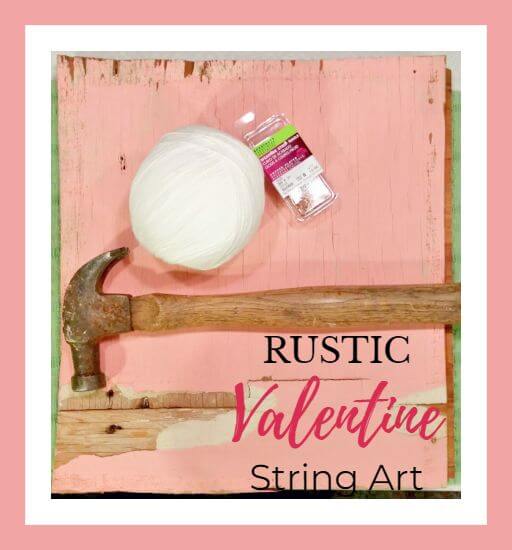 Rustic Valentine String Art