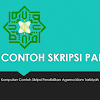 Contoh Skripsi Pendidikan