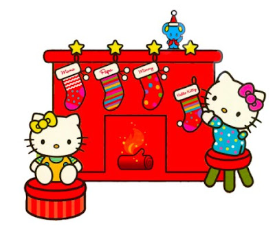 Here is the cutest Hello Kitty newspaper doll you lot HELLO KITTY CHRISTMAS